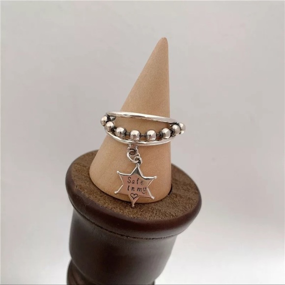 New 925 Sterling Silver Multi-Layer Pentagram boho - Picture 4 of 5